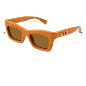 Gucci GG1773S 004 Sunglasses Women's Orange Brown Cat Eye Butterfly 50mm-21-140